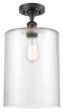 Innovations Lighting 516-1C-BK-G112-L-LED - Cobbleskill - 1 Light - 9 inch - Matte Black - Semi-Flush Mount