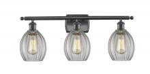 Innovations Lighting 516-3W-BK-G82-LED - Eaton - 3 Light - 26 inch - Matte Black - Bath Vanity Light