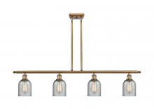 Innovations Lighting 516-4I-BB-G257-LED - Caledonia - 4 Light - 48 inch - Brushed Brass - Cord hung - Island Light