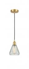 Innovations Lighting 616-1P-SG-G275 - Conesus - 1 Light - 6 inch - Satin Gold - Cord hung - Mini Pendant