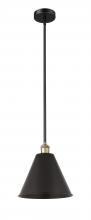 Innovations Lighting 616-1S-BAB-MBC-12-BK - Berkshire - 1 Light - 12 inch - Black Antique Brass - Cord hung - Mini Pendant