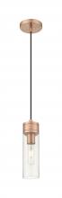 Innovations Lighting 617-1P-AC-G617-8SDY - Boreas - 1 Light - 3 inch - Antique Copper - Cord Hung - Mini Pendant