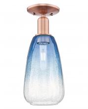 Innovations Lighting 716-1C-AC-G480-6SB - Brookhaven Almond - 1 Light - 6 inch - Antique Copper - Semi-Flush Mount