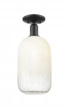 Innovations Lighting 716-1C-BK-G482-7OP - Brookhaven Cloche - 1 Light - 6 inch - Matte Black - Semi-Flush Mount
