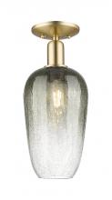 Innovations Lighting 716-1C-CB-G484-7SL - Brookhaven Flute - 1 Light - 6 inch - Champagne Bronze - Semi-Flush Mount