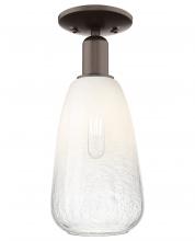 Innovations Lighting 716-1C-OB-G480-6OP - Brookhaven Almond - 1 Light - 6 inch - Oil Rubbed Bronze - Semi-Flush Mount