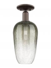 Innovations Lighting 716-1C-OB-G484-7SL - Brookhaven Flute - 1 Light - 6 inch - Oil Rubbed Bronze - Semi-Flush Mount