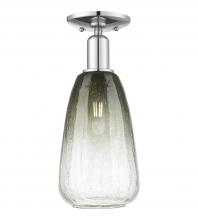 Innovations Lighting 716-1C-PC-G480-6SL - Brookhaven Almond - 1 Light - 6 inch - Polished Chrome - Semi-Flush Mount