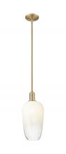 Innovations Lighting 716-1S-BB-G484-7OP - Brookhaven Flute - 1 Light - 6 inch - Brushed Brass - Mini Pendant