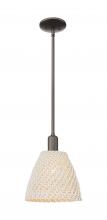 Innovations Lighting 716-1S-OB-NBD-9-NAT - Bristol Natural - 1 Light - 6 inch - Oil Rubbed Bronze - Mini Pendant