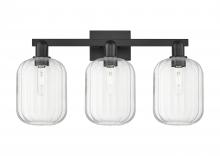 Innovations Lighting 716-3W-BK-G460-7CL - Preston - 3 Light - 26 inch - Matte Black - Bath Vanity Light