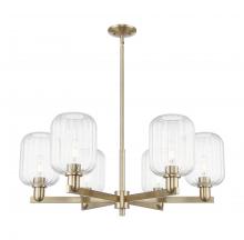 Innovations Lighting 716-6CR-CB-G460-7CL - Preston - 6 Light - 24 inch - Satin Nickel - Chandelier