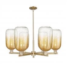 Innovations Lighting 716-6CR-CB-G482-7AM - Brookhaven Cloche - 6 Light - 24 inch - Satin Nickel - Chandelier