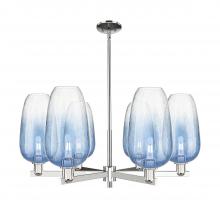 Innovations Lighting 716-6CR-PN-G484-7SB - Brookhaven Flute - 6 Light - 24 inch - Polished Nickel - Chandelier