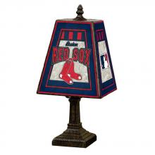 The Lighting Shoppe at Crown Supply Items MEM MBL-BRS462 - The Memory Company - Boston Red Sox 14" Art Glass Table Lamp
