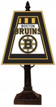 The Lighting Shoppe at Crown Supply Items MEM NHL-462-BBR - The Memory Company - Boston Bruins 14" Art Glass Table Lamp NHL