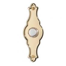 Broan-Nutone PB59LPB - Door Chime Pushbutton, lighted in polished brass