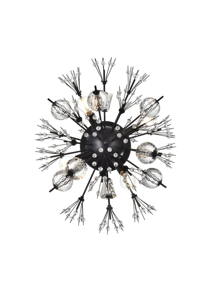 Elegant Vera Crystal Starburst Wall Sconce - Thumbnail 2