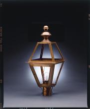 Northeast Lantern 1023-DAB-LT3-FST - Post Dark Antique Brass 3 Candelabra Sockets Frosted Glass