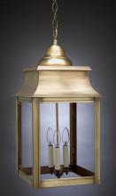 Northeast Lantern 5652-AC-LT3-FST - Pagoda Hanging Antique Copper 3 Candelabra Sockets Frosted Glass