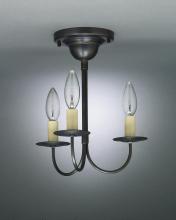Northeast Lantern 903F-DB-LT3 - Hanging J-Arms Dark Brass 3 Candelabra Sockets